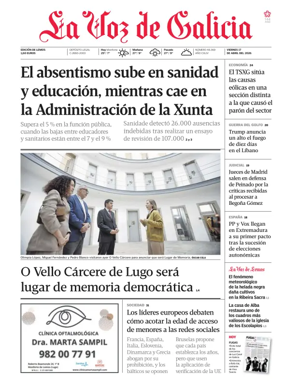 Cover of La Voz de Galicia (Monforte)