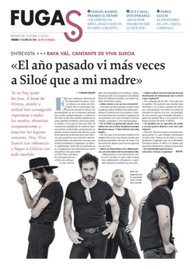 Cover of La Voz de Galicia (Pontevedra) - Fugas