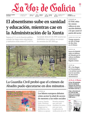Cover of La Voz de Galicia (Viveiro)