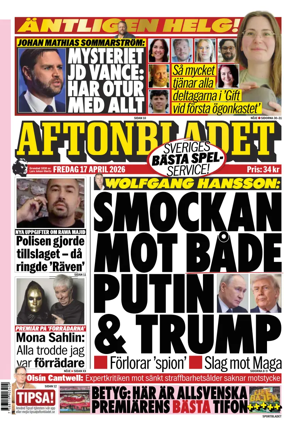 Cover of Aftonbladet
