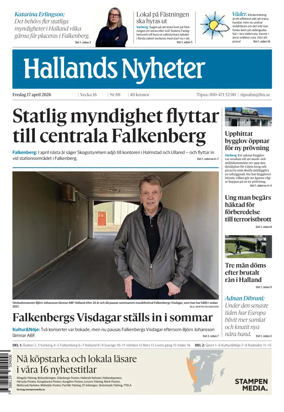 Cover of Hallands Nyheter