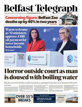 Cover of Belfast Telegraph