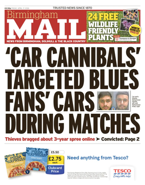 Cover of Birmingham Mail