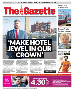 Cover of Blackpool Gazette