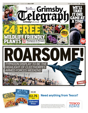 Cover of Grimsby Telegraph