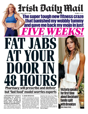 Cover of Irish Daily Mail