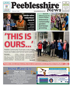 Cover of Peebleshire News