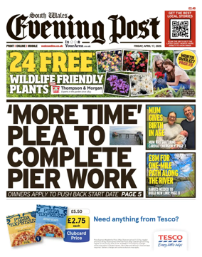 Cover of South Wales Evening Post