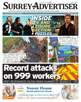 Cover of Surrey Advertiser