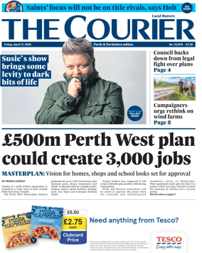 Cover of The Courier & Advertiser (Perth and Perthshire Edition)