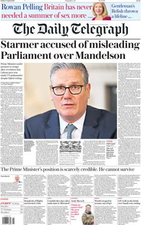 Cover of The Daily Telegraph