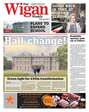 Cover of Wigan Evening Post