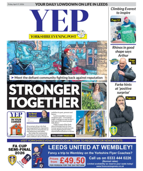 Cover of Yorkshire Evening Post