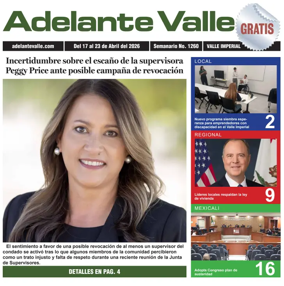 Cover of Adelante Valle