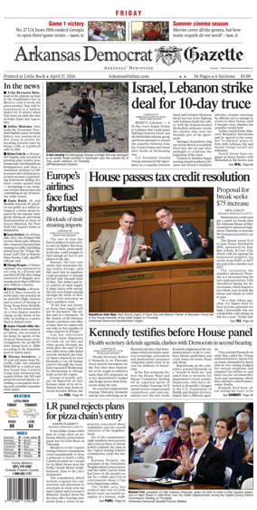 Cover of Arkansas Democrat-Gazette