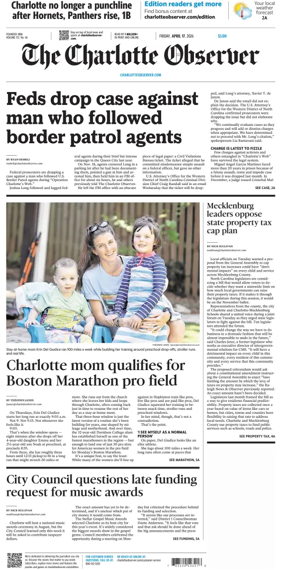 Cover of The Charlotte Observer