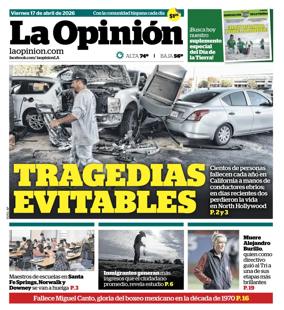 Cover of La Opinion