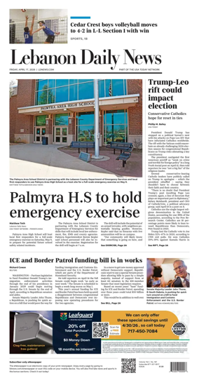 Cover of Lebanon Daily News