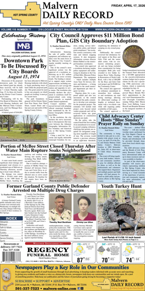 Cover of Malvern Daily Record