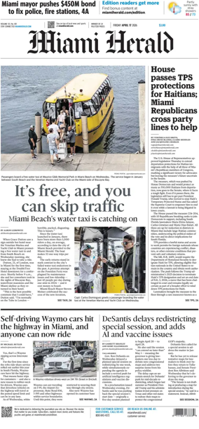 Cover of Miami Herald