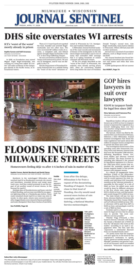 Cover of Milwaukee Journal Sentinel