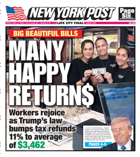 Cover of New York Post