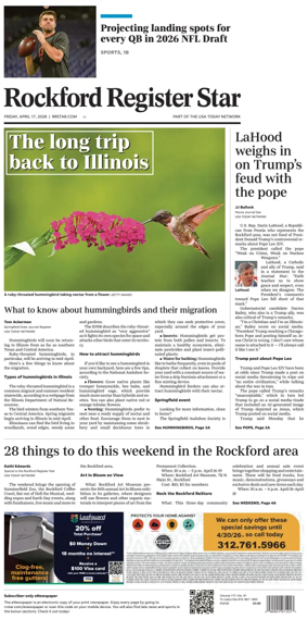 Cover of Rockford Register Star