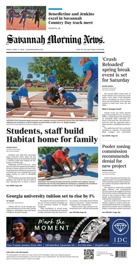 Cover of Savannah Morning News