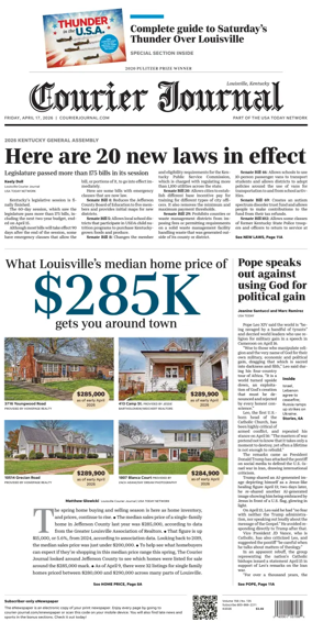 Cover of The Courier-Journal (Louisville)