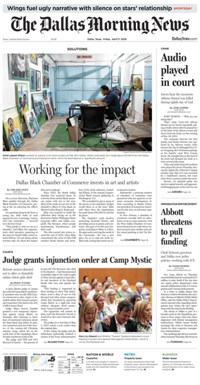 Cover of The Dallas Morning News