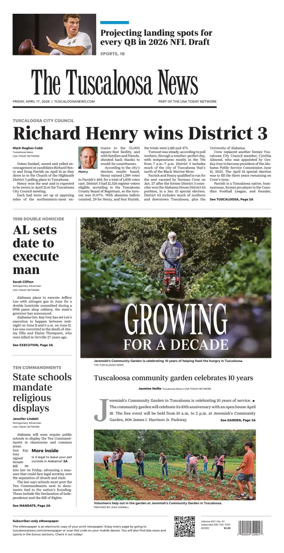 Cover of The Tuscaloosa News