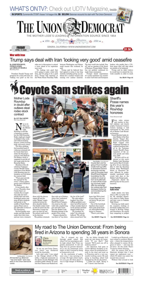 Cover of The Union Democrat