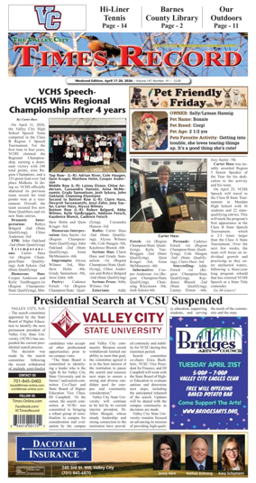 Cover of Valley City Times-Record