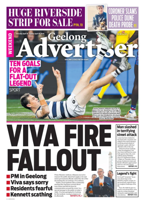 Cover of Geelong Advertiser