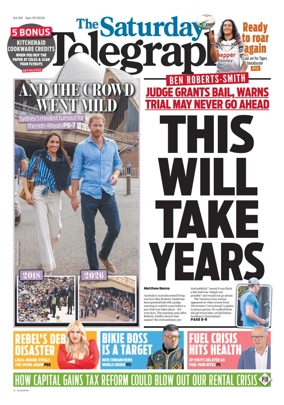 Cover of The Daily Telegraph (Sydney)