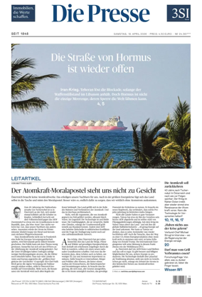 Cover of Die Presse