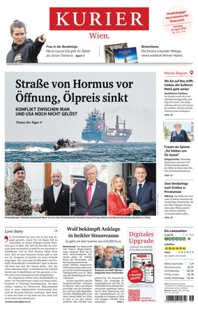 Cover of Kurier (Samstag)