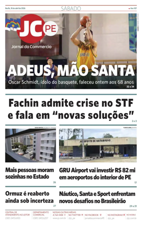 Cover of Jornal do Commercio