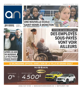 Cover of Acadie Nouvelle