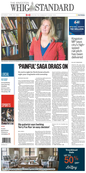 Cover of Kingston Whig-Standard