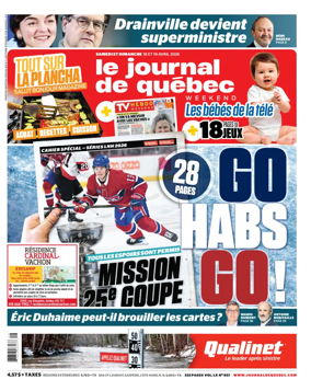 Cover of Le Journal de Quebec