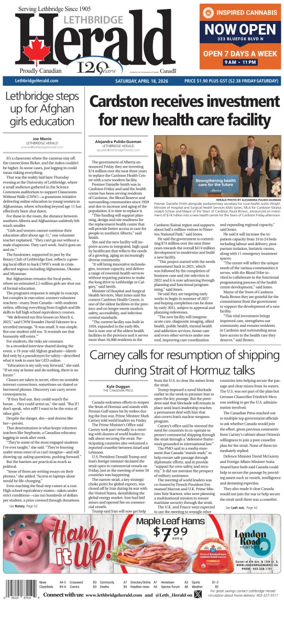 Cover of Lethbridge Herald