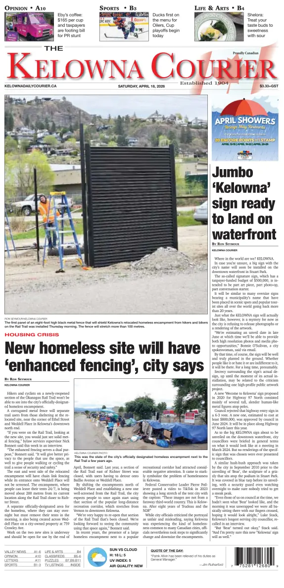 Cover of The Daily Courier