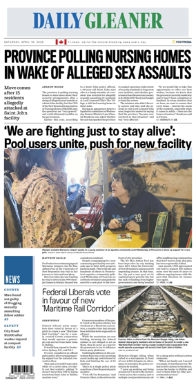 Cover of The Daily Gleaner