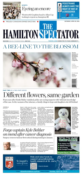 Cover of The Hamilton Spectator