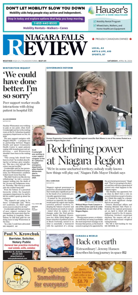 Cover of The Niagara Falls Review