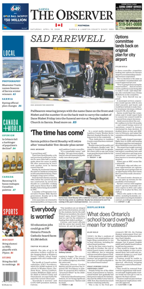 Cover of The Observer (Sarnia)