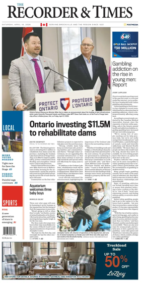 Cover of The Recorder & Times (Brockville)