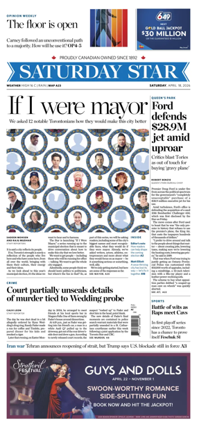 Cover of Toronto Star
