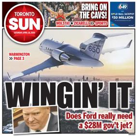 Cover of Toronto Sun